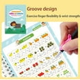 thumbnail image 2 of Workbook Full Set,Magic Grooved Writing Practice Books,Your Little Explorer Writing Books, Reusable Grooved Handwriting Practice,Auxiliary Practice,Happy Learning (2set), 2 of 10