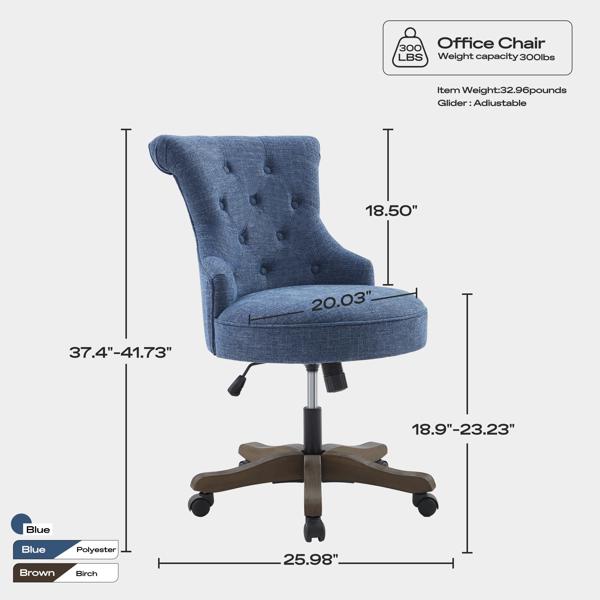 Birch desk chair new arrivals