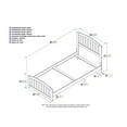 thumbnail image 3 of Richmond Traditional Bed with Matching Foot Board in, Multiple Colors and Sizes, 3 of 4
