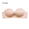 thumbnail image 1 of Sujetador sin tirantes para mujer, ropa interior invisible antideslizante, soporte inalámbrico, adhesivo en el pecho para vestido de novia, beige, 32 / 70AB Inevent AP001168-05B, 1 of 7
