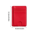 thumbnail image 2 of Slim Card Holder, RFID Blocking ID Case, Bank Card Wallet, Anti-Demagnetization Credit Card Sleeve, Minimalist Travel Organizer Black, 2 of 5