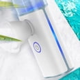 thumbnail image 3 of Turquoise Portable USB-Rechargeable Mist Sprayer - 12ml Water Tank ABS+TPU Eye & Face Hydration Beauty Device with Eye Cover, Suitable for All Skin Types, 200mAh Battery, 5V/0.5A Input, 3 of 7