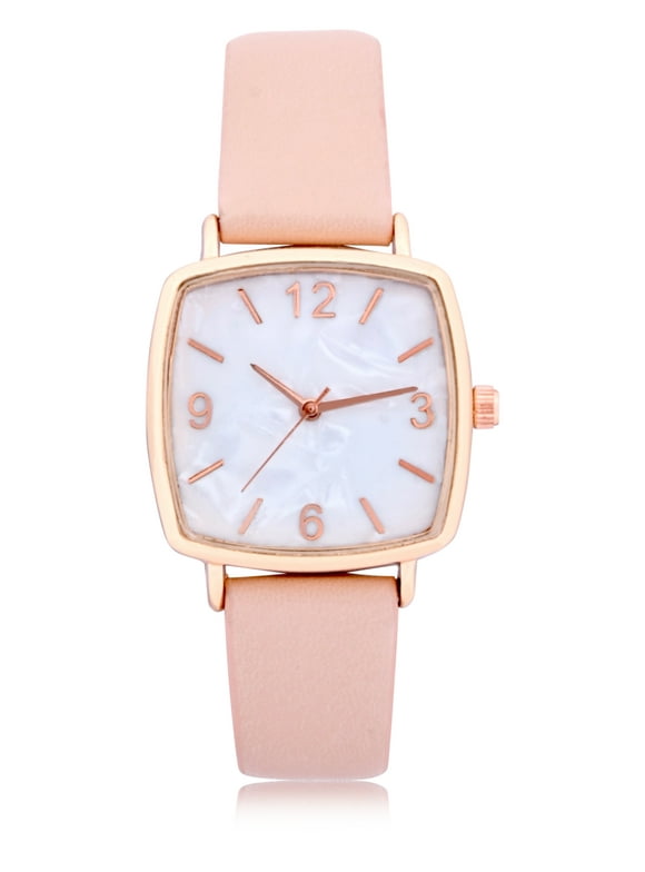 Time and Tru Adult Female Watch in Rose Gold with MOP Dial (42046WML)