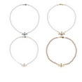 thumbnail image 1 of Jinsinto Colliers de Perles de Saturne avec Fermoirs Mousqueton, Ensemble de 4 Pcs, 1 of 5