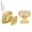 Brushed Gold & Square, variant on 10 Pack Gold Cabinet Knobs Brushed Brass Dresser Drawer Knobs Round Gold Kitchen Cabinet Hardware Zinc Alloy