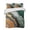 GoldenRod, variant on Quilts Twin XL Size, Teal Orange Marble Soft Comforter Bedding Set for Bed, Modern Ink Painting Striped Abstract Lightweight Quilted Bedspread with Pillow Cover(2 Pieces) for All Season, 68x98 Inch