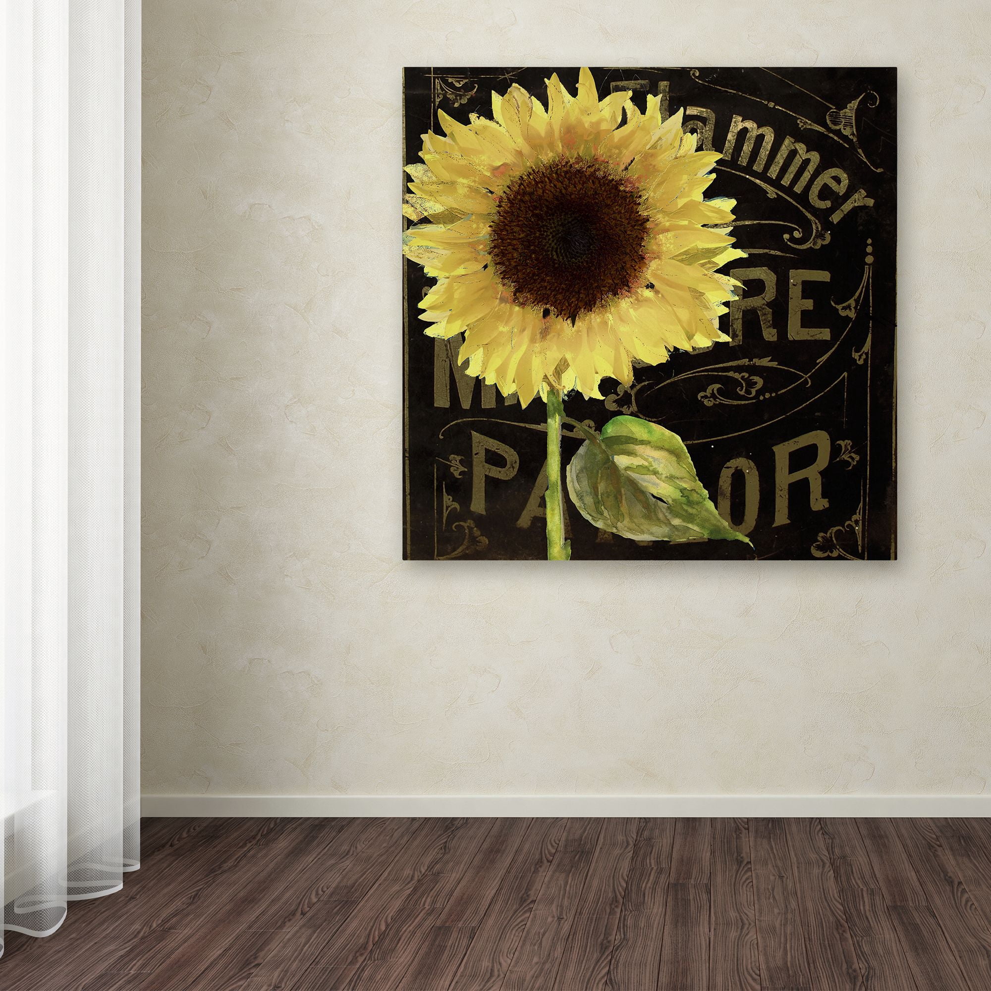 Trademark Fine Art "Sunflower Salon I" Canvas Art by Color Bakery