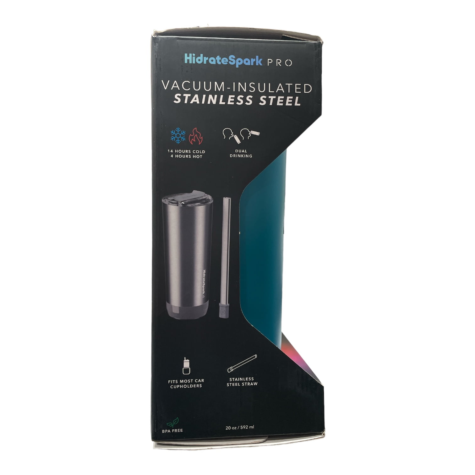 HidrateSpark PRO 20oz Insulated Stainless Steel Bluetooth Smart