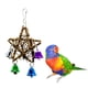 thumbnail image 2 of 2xBird Products loro guacamayo ratán estrella Color pequeñas campanas de juguete 4 piezas, 2 of 8
