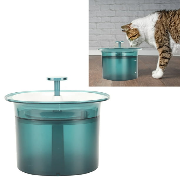 Fontaine à eau chat design, pompe silencieuse bleue