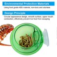 thumbnail image 2 of Reptile Feeder Suction Cup Anti-Escape Reptile Food Bowl Transparent Worm Live Fodder Container for Lizard Gecko, 2 of 4