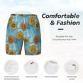 thumbnail image 5 of Lsque Mens Swim Trunks Sunflowers Pattern - Bathing Suit Compression Liner - Beach Swim Shorts Swimwear - (S-3XL) - Stretch Quick Dry -X-Large, 5 of 9