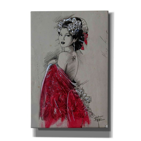 Epic Graffiti 'Hong Kong Angel' by Loui Jover, Canvas Wall Art, 40"x60"
