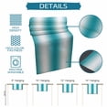 thumbnail image 7 of Turquoise White Ombre Table Runner Cotton Linen 36 Inch Holiday Dresser Scarves, Farmhouse Minimalist Gradient Art Tablerunner for Kitchen Coffee Dining Bedroom Dinner Scarf Décor 13''x36'', 7 of 7