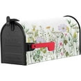 thumbnail image 2 of Spring Flowers Floral Mailbox Cover Magnetic Mailbox Wraps, Colorful Wild Flowers Mailbox Covers Standard Size 18x21 inch,Summer Floral Mail Wrap Post Letter Box Decoration for Outdoor Gardern Yard, 2 of 6