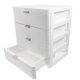 thumbnail image 1 of Caja de almacenamiento de mesa de 1 pieza, tipo de cajón, caja de almacenamiento organizadora, caja de maquillaje (blanco), 1 of 5