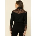 thumbnail image 6 of Scully Women's Floral Embroidered Western Shirt - PL-654WH X-  US, 6 of 6