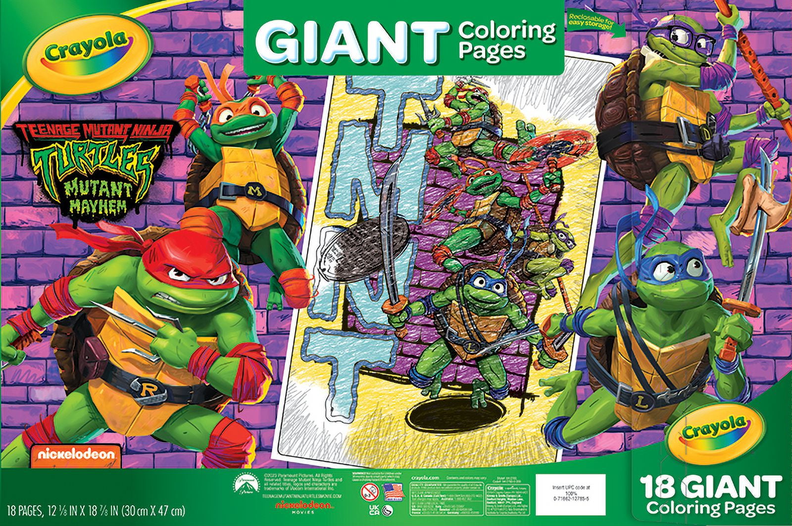 Giant Teenage Mutant Ninja Turtles Coloring Pages