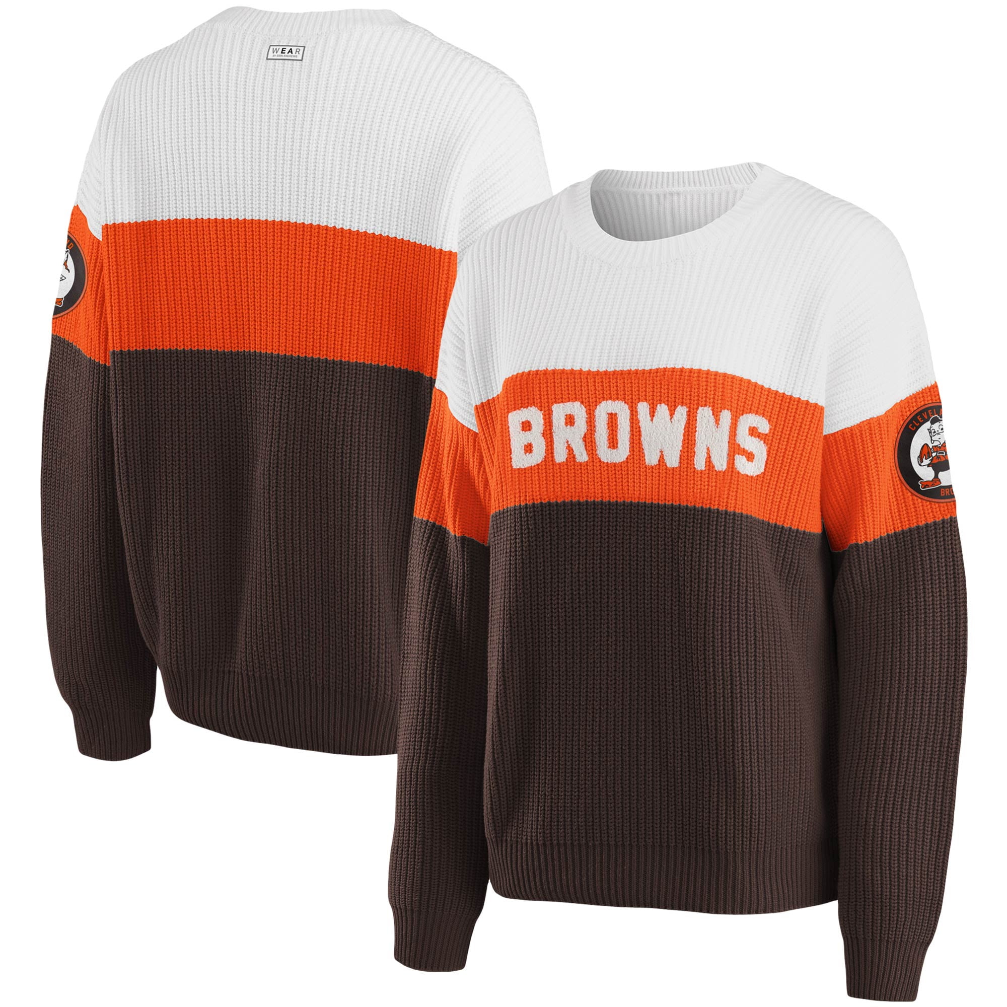 browns white sweatshirt