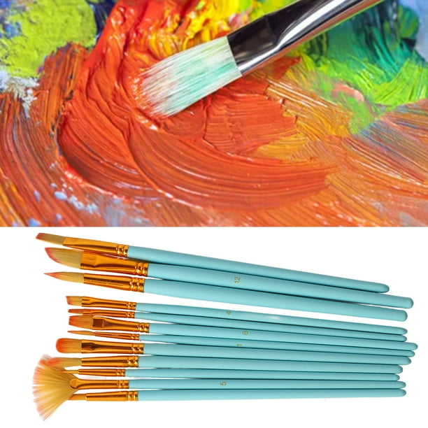 Juego De Pinceles Para Artistas, Juego De Pinceles, Conexión Ergonómica De Tubo De Aluminio De 12 Piezas Para Acuarela