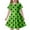 Green, variant on Toddler Girls Dresses Round Neck Short Sleeved Polka Dot Printing Dress Kids Girl Lightweight Breathable Home School Comfortable Everyday Wear Dresses，8 -9 Years