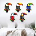 thumbnail image 3 of sunsanly Metal Toucan Wall Decoration Home Office Living Room Indoor Outdoor Wall Art Big Mouth Bird Hanging Ornament Pendant Iron Craft, 3 of 8