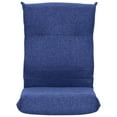 thumbnail image 3 of vidaXL Floor Chair Blue Fabric (100% polyester), metal Compact Foldable, 3 of 9