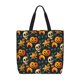 thumbnail image 1 of Disketp Halloween Skull Bolsa Tote de Lona para Mujer, Bolso de Hombro y Cruzado con Cierre de Cremallera, 1 of 7