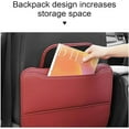 thumbnail image 3 of 2 PCS Car Seat Kick Mat, Leather Rear Seat Anti-Kick Mat Pad Back Seat Protector Prevent Dirt Mud and Scratch Interior Accessories, B/Black, 3 of 8