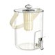 thumbnail image 2 of Jarra grande de agua fría de 5L con grifo, colador desmontable, boca ancha para té helado, agua infusionada, cocina, hogar, fiestas, uso al aire libre, 2 of 6