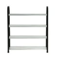 thumbnail image 2 of Plastic Aluminum Metal Shoe Rack, Shoe Shelves, DIY Shoes Storage Shelf, Space Saving, Lightweight with Maximum Visibility for All Types Shoes, Shoe Shelf for Closet, 2 of 7