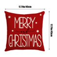 thumbnail image 4 of Wzzjkit Christmas Pillow Covers Decoration, 18x18in Christmas Red Printed Winter Throw Pillows Cushion Case Couch Decor for Christmas Home Outdoor Decorations, Christmas Pillow Cases, 4 of 7