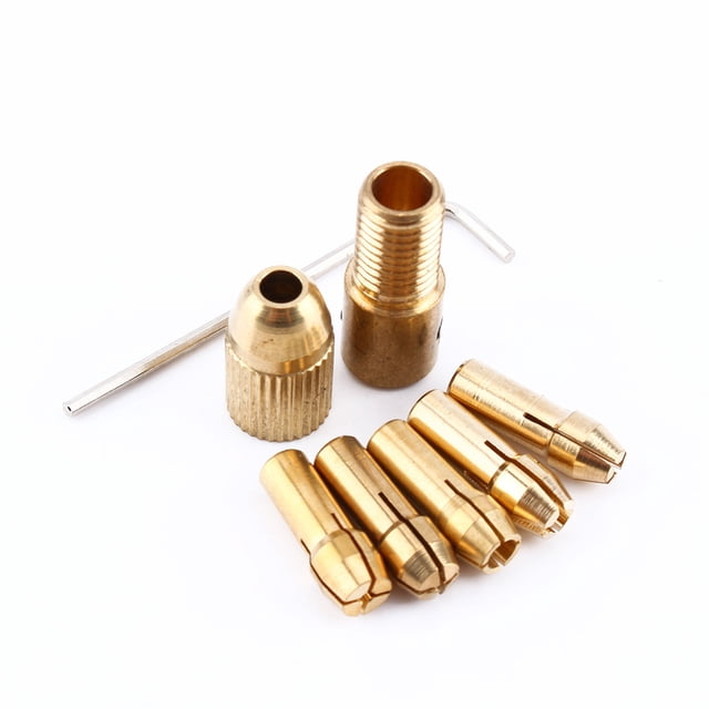 1 juego/8 piezas de 0,5 mm a 3 mm, pinzas para brocas eléctricas pequeñas, herramienta micro para taladro helicoidal