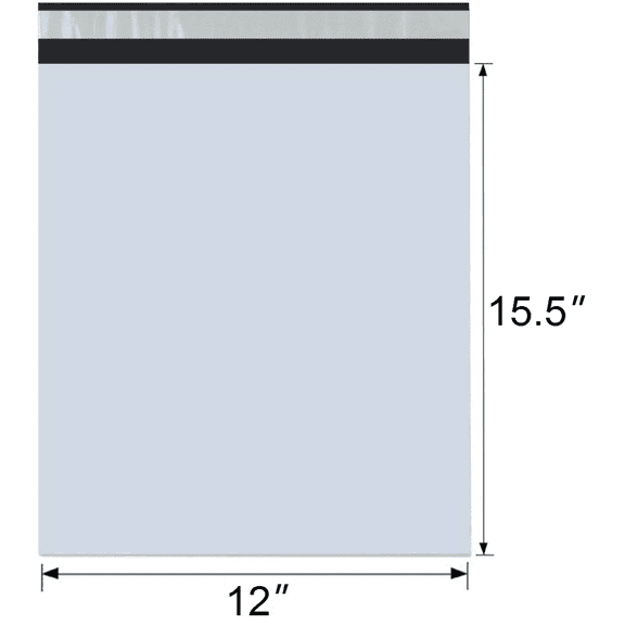 SKmax Poly Mailers Shipping Bags, 12x15.5 Inch, 100 Count