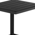 thumbnail image 4 of Kili 20 Inch Side End Table, Geometric Design, Jet Black Aluminum Frame- Saltoro Sherpi, 4 of 5