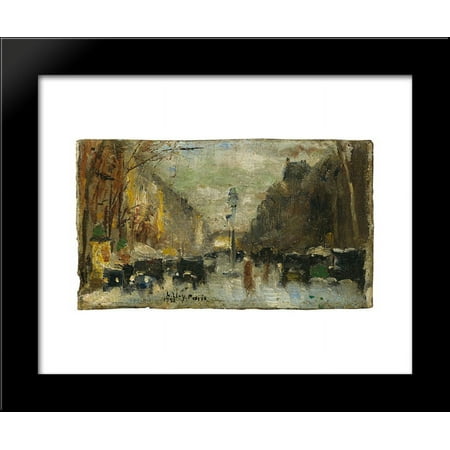 Boulevard in Paris 20x24 Framed Art Print by Lesser Ury