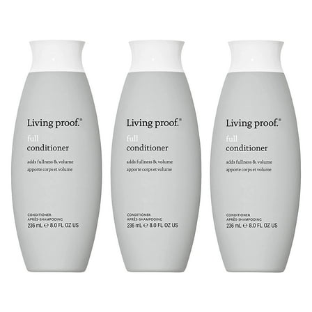 Living Proof Full Conditioner 236 ml / 8 Oz (Pack of 3)