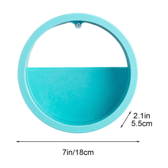 Maceta verde para colgar en la pared | Estilo macarrón escandinavo | Maceta hidropónica redonda decorativa | Diseño de drenaje oculto | Bote de goteo extraíble | Resistente al agua | Fácil