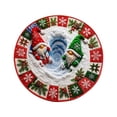 thumbnail image 2 of Sahpxhe Christmas Round Area Rug, 3D Optical Illusion Gnomes Snow Hole Pattern Door Mat for Indoor Home Porch Holiday Decor, 2 of 6