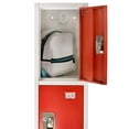 thumbnail image 4 of AdirOffice 72" 4-Compartment Steel Tier Key Lock Storage Locker in Red (4-Pack), 4 of 5