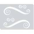 thumbnail image 6 of Swirls Set of 4 Wall Decals Art Vinyl Stickers Home Décor White, 6 of 6