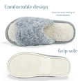 thumbnail image 2 of TRANSLINK Cozy Slippers with Soft Fuzzy Material and Memory Foam Comfort Portable for Home Indoor Outdoor, 2 of 6