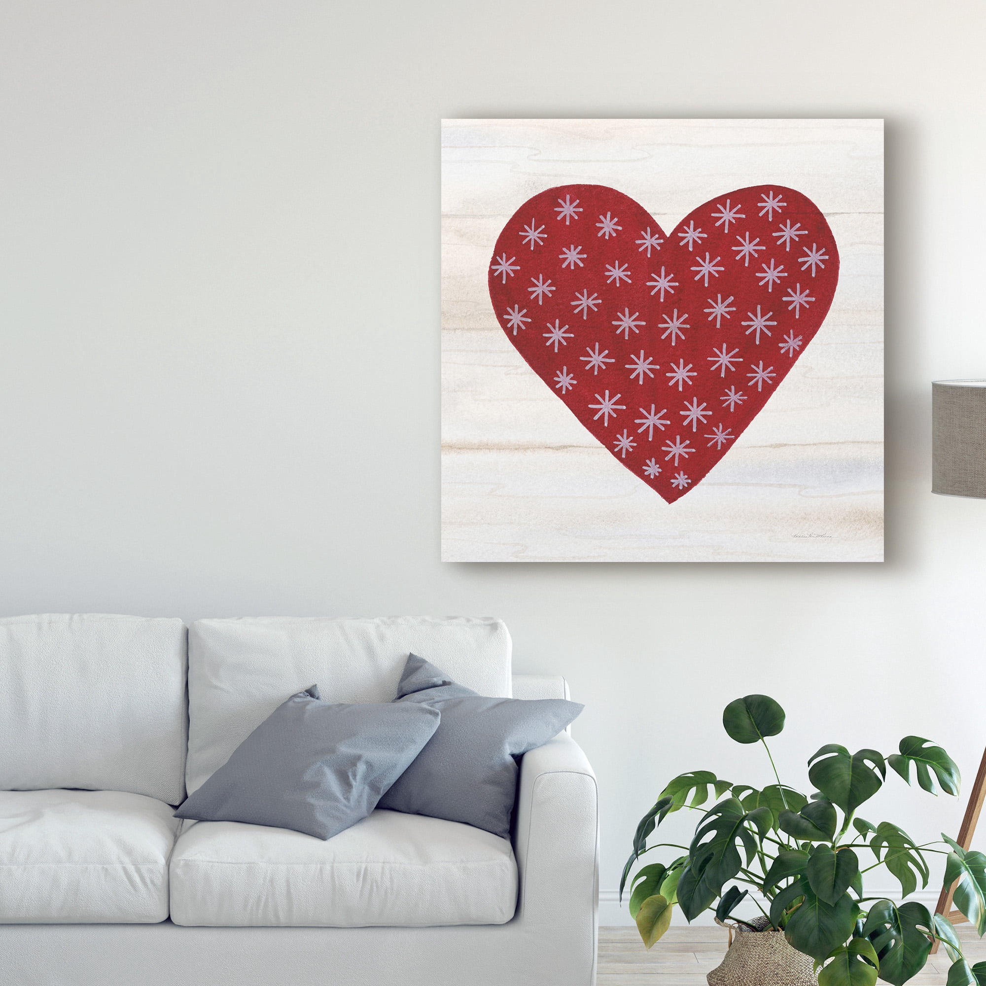 Trademark Fine Art 'Rustic Valentine Heart II' Canvas Art by Kathleen Parr McKenna