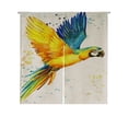 thumbnail image 1 of ABPHQTO Parrot Bird Japonés Noren Cortina Puerta Ventana Tratamiento Cortinas 85x90 cm, 1 of 1