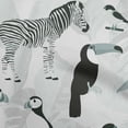 thumbnail image 1 of oneOone Cotton Poplin Black Fabric Tropical Aminal With Leaves Sewing Craft Projects Fabric Prints By Yard 42 Inch Wide, 1 of 4