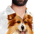 thumbnail image 5 of Pixel Dog Men's Casual Hawaiian Shirt Printed Button Down Short Sleeve Summer Beach Shirts Unisex, 5 of 6