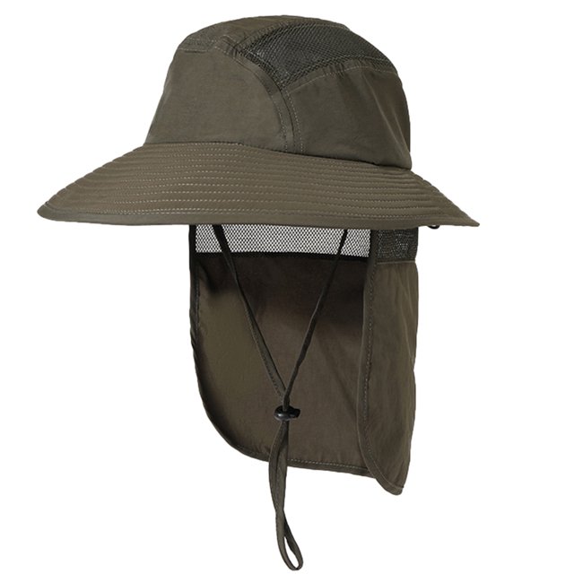 Boonie Hat Ajustable Ciclismo Escalada Correr Sombrero Protección solar (Verde militar)