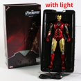 thumbnail image 1 of Marvel Iron Man Mark II III IV V V VI Bros2 3 4 5 6 PVC figura de acción juguete de modelos coleccionables Original auténticoMK VI con luz zhangyuxiang unisex, 1 of 2