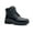 Black (Steel), variant on Shoes For Crews August, Women's Steel Toe (ST) Work Boots, Slip Resistant, Water Resistant, Black