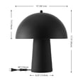 thumbnail image 3 of Safavieh Serra 15" Modern Resin Table Lamp, Black, Set of 2, 3 of 5